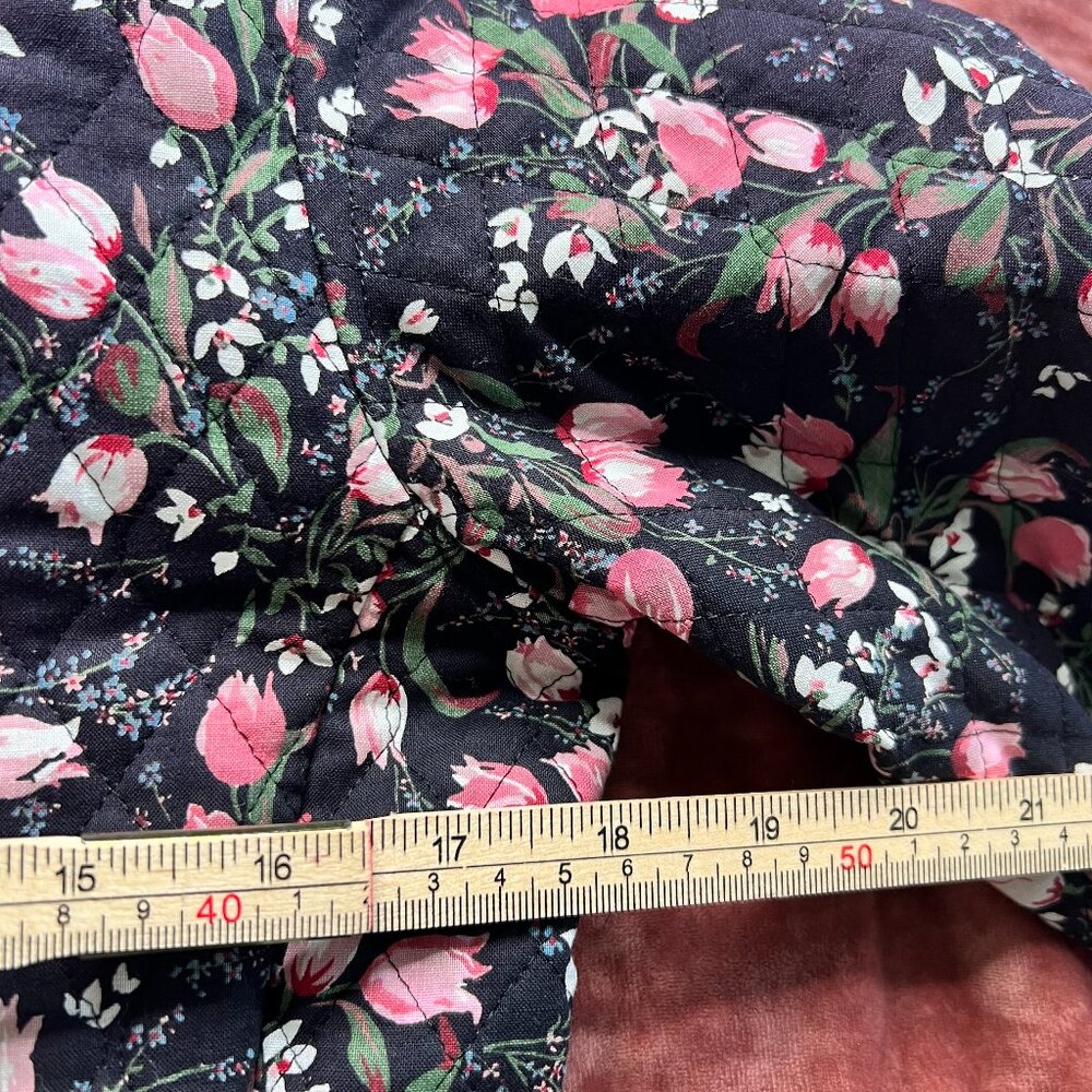 Vintage Y2K Boxy Quilted Boston Traveler Floral Women's Blazer Sz Med / Large - Picture 10 of 10